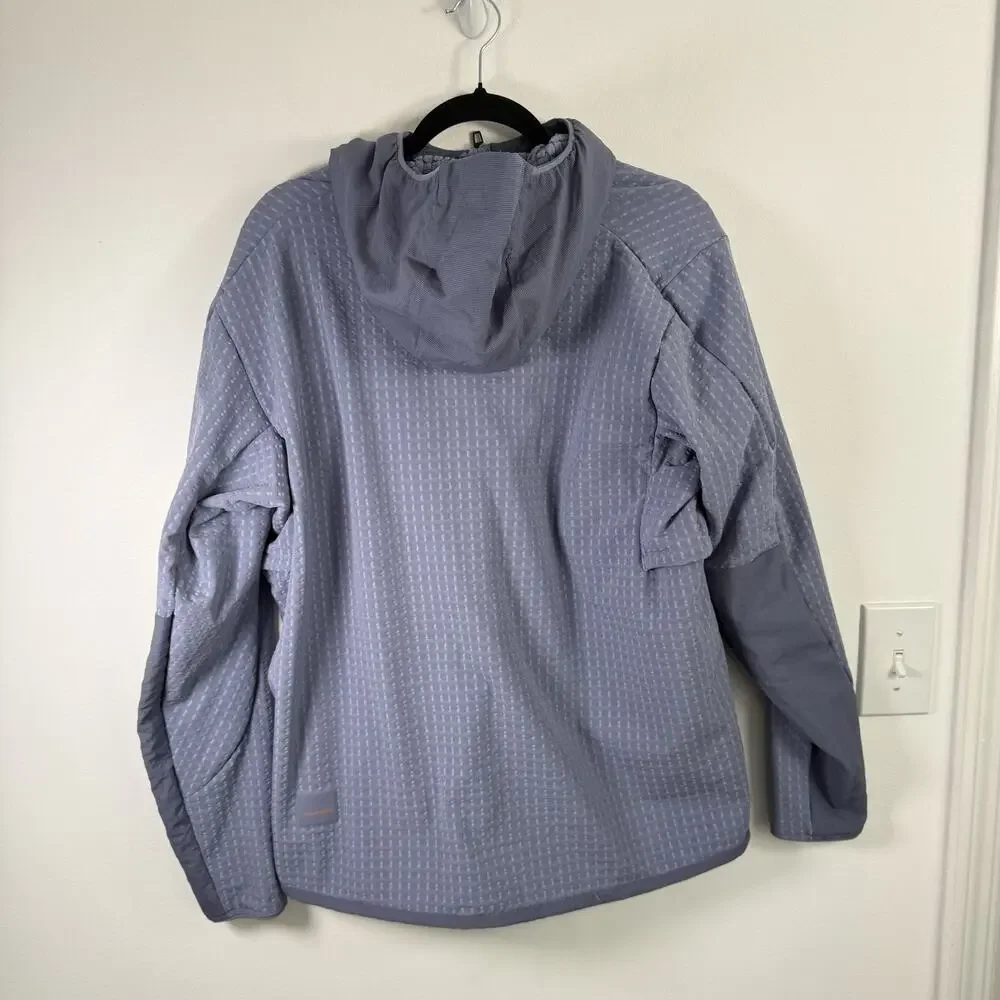 Lululemon Water Repellent Fleece Hiking Anorak Peri Purple Outdoor Mens Medium - Picture 8 of 12